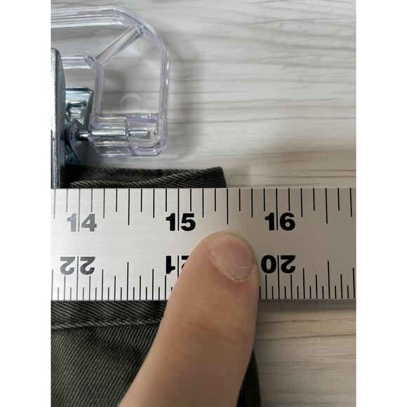 L.L.Bean Pants Womens 14 Tall Olive Green Double L Relaxed Fit Chino Cotton - Picture 4 of 12